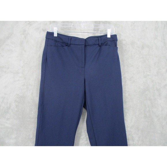 White House Black Market Pants 6 Slim‎ Ankle Trouser Stretch Work Career Navy - Picture 3 of 12